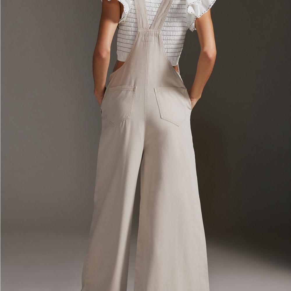 Anthropologie Wide-Leg Overalls - Picture 2 of 8